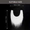 Yan Dream Men Fake White Beard Mustaches with Elastic Band