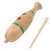 Fish Shaped Guiro Wooden Latin Percussion Musical Instruments with Rhythm