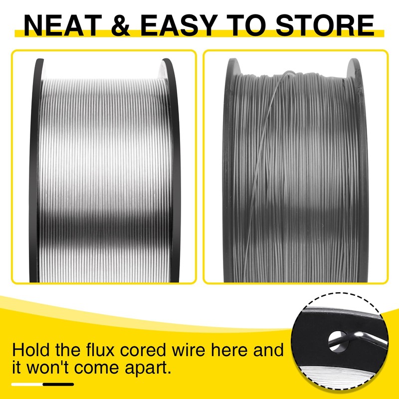 4 Packs 030 Flux Core Welding Wire, E71T-GS Gasless Mild