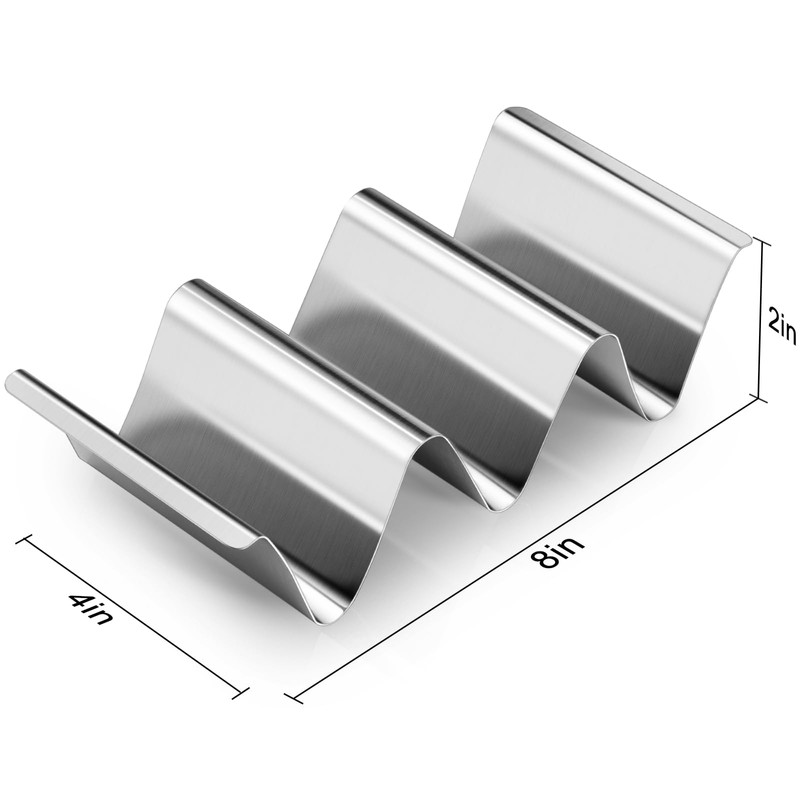 Taco Holder Stand, 6 Packs Stainless Steel Taco Rack Truck