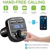 FM Transmitter, Bluetooth Wireless Car Adapter Kit with 2 USB