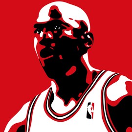 Chicago Basketball MJ SP DR 6 Time Champions Portrait Sports Print Art 17x11