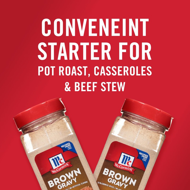 McCormick Brown Gravy Seasoning Mix, 21 oz Bottle