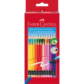 Faber-Castell Erasable Colour Pencils - Set of 24