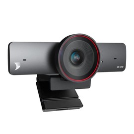 Cámara web 4K con micrófono, cámara web, lente gran angular de 106, WDR, micrófonos duales, cancelación de ruido AI, zoom digital 8X, cámara web USB  