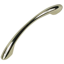 Richelieu Hardware BP65017130 Charleston Collection 3 3/4-inch (96 mm) Center-to-Center Brass Modern Arched Cabinet and Drawer Pull Handle for Kitchen, Bathroom, and Furniture
