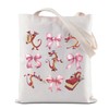 Mulan Mushu Bowknot Tote Bag Mushu Dragon Coquette Reusable Shopping