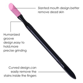 Cuticle File Stone, Quartz Pen, Nail File Stone, Quartz Stone Nail File, Cuticle Pusher, Nail Grinding Pen, Stone Nail File Pen, Nail Grinding Pens, Double Headed, Pack of 9