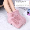 Electric Heated Foot Warmer Pink 5V USB Rechargeable Thickened Foot