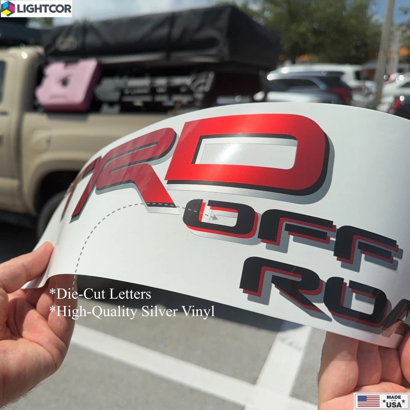 LIGHTCOR TRD Off Road Decals Tacoma Replacement Stickers Emblem for
