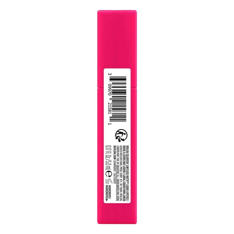 Labial Líquido Mate Revlon Colorstay Limitless tono Icon Era 5ml