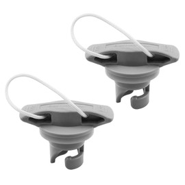 Inflatable Boat Air Valve Cap Plug Rotating Valve Cover Air Cushion Plug Replacement Paddle Board Replacement Part Rubber Boat Air Valve Cover Kayak Air Tank Air Cover Gray 2PCS