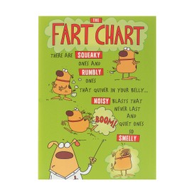 Birthday Card for Him - Funny Birthday Card for Men - Featuring Hilarious Fart Poem