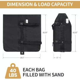 Leader Accessories Heavy Duty Sand Bags for Canopy Tent, Canopy Weights Bags Set