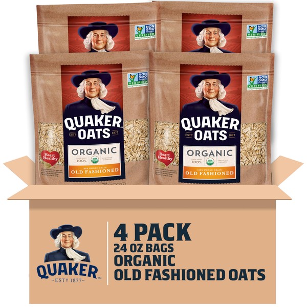 Quaker Old Fashioned Rolled Oats, USDA Organic, Non GMO Project