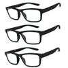 VeryHobby Men Women Retro Square Rubberized Frame Reading Glasses Spring