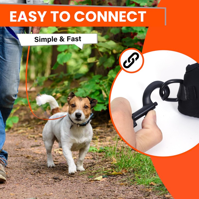Loutep Biothane Long Line Dog Leash 5ft, 10ft, 16ft, 30ft,