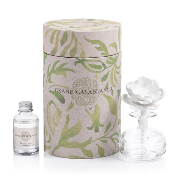 Water Lotus Zodax Mini Grand Casablanca Porcelain Diffuser