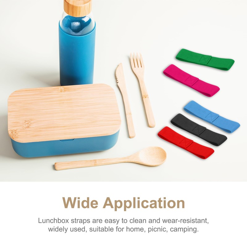 QUARKZMAN Pack of 4 Bento Box Strap Lunch Boxes Strap
