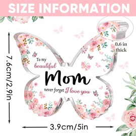 FUXINGONE Regalos para Mamá Dia de Las Madres,Regalos para Mamá Placa de Rompecabezas de Acrílico, Regalos de Cumpleaños para Mama, Acción de Gracias