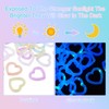 Craftdady 20 pcs Luminous Heart Bead Frame Acrylic Focal Frame