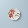 LENOX 884600 Butterfly Meadow Poinsettia Accent Plate, 1.04 LB, Red