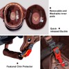 VCOROS Motorcycle Half Face Helmet Sun Visor Quick Release Buckle