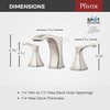 Pfister Venturi Bathroom Sink Faucet, 8-Inch Widespread, 2-Handle, 3-Hole, Spot