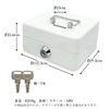 Remarks Japan Portable Safe with Lock, Mini Safe, White, Small,