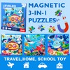 Magnetic Puzzles for Kids Ages 3-5, 3 in 1 Ocean