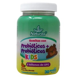 Prebióticos+probióticos Kids (naturex) Sabs. F/p/n. Fco. C/30 Gomitas. 3 G.