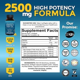 Viva Naturals Omega-3 Aceite De Pescado Triple Fuerza 180 Pz