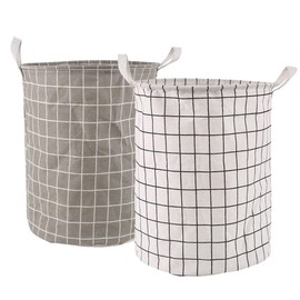 2Pack Large Laundry Baskets, Waterproof, Laundry Room Organization, Collapsible Laundry Baskets with Carry Handles for Clothes Toys in the Dorm and Family 70L