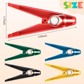 LEIFIDE 5 Pcs Graded Pinch Pin Exerciser Finger Exerciser Thumb Exerciser Finger Strengthener Pinch Clips for Conditioning Grip Strength Trainer, Assorted Colors