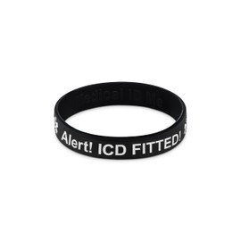 4 Pack - ICD Fitted Medical Alert Wristband Implantable Cardioverter Defibrillator Bracelet (Medium (18cm))
