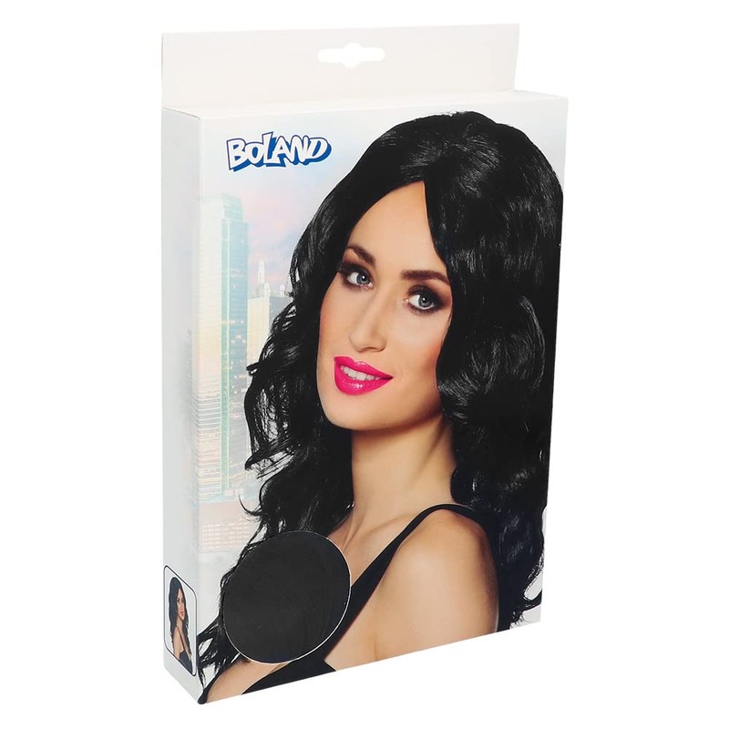 Long black wavy wig