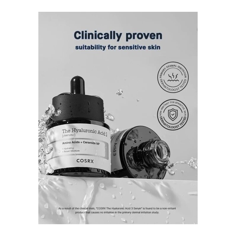 COSRX The Hyaluronic Acid 3 Serum 20mL - COSRX The