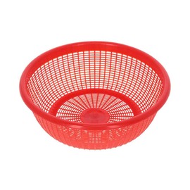 TrueCraftware- 10" x 3-1/2" Round Colander Strainer Basket Plastic- Strainer Basket Wash Vegetables Fruits Drain Cooked Pasta Food Strainer Drainer Basket Strainer Kitchen Essentials