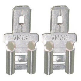 VMAXTANKS QTY100 F2 TO F1 TIN PLATED LIFEPO4 BATTERY TERMINAL ADAPTER 0.250 TO 0.187