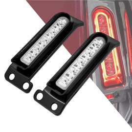 HDBUBALUS LED Saddlebag Support Inserts Auxiliary Fender Light Filler Panel Brake Tail Lights Fit For Harley Electra Glide Road King Ultra Limited 2014-2024 Black Housing Clear Lens