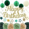 ELOPELY Birthday Party Decorations, Happy Birthday Banner, Honeycomb Ball, Tissue