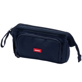 Hcbuu Pencil Case Organizer, Large Canvas Pencil Cases Box for Kids and Adults, Aesthetic Cute Pen Pouch Bag for School Office Art Gift Blue