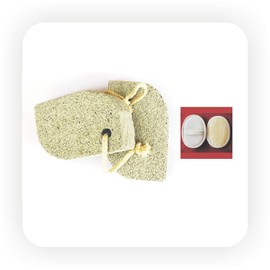 jeoga® Pack of 2 Pcs Combo large Hand Made Stone like pumice stone for your feet and elbows, Pedicure Tools for hard skin callus remover for feet and hands Natural foot file.