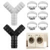 teasteam 2 Way Y Splitter for Waste Pipes Connector for