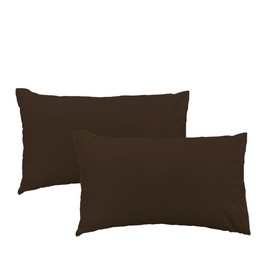 Mosley Fundas de Almohada de Microfibra Ligeras, súper Suaves, de fácil Cuidado 2 Piezas (King Size, Cafe)