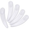 50pcs Curved Disposable Facial Cream Spatulas for Waxing and Makeup