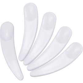 50pcs Curved Disposable Facial Cream Spatulas for Waxing and Makeup Application