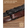 wolksprong Thicken Full Grain Leather Mens Belt Heavy Duty Work