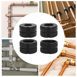 OUKANING 4-piece press jaw set for 16, 20, 25, 32 mm pipes, U-profile, for PEX, aluminium plastic and PB pipes, compatible with hydraulic and mechanical crimping pliers