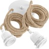 Hoopzi - Pendant Light 2 Flamming - 2.5 m Textile